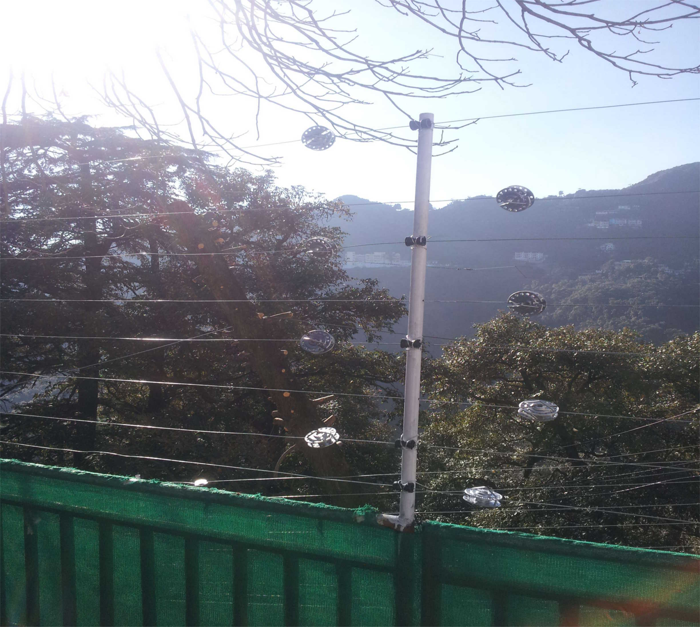 Solar Fence in Mussoorie, no trepassing