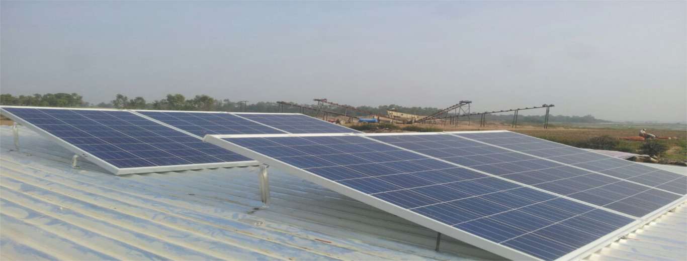Solar rooftop installed as customized solution at Herbetpur,Dehradun Uttarakhand